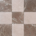 Checker Tumbled Crema marfil w Tumbled Rosso Verona