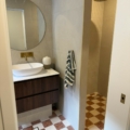 Checker Tumbled Crema marfil w Tumbled Rosso Verona Lifestyle
