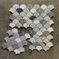 AZURE SANDSTONE FISHSCALE MOSAIC 240X246 Surface
