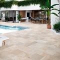 Adagio Stone Bone FrenchPattern Outddor Floor Lifestyle