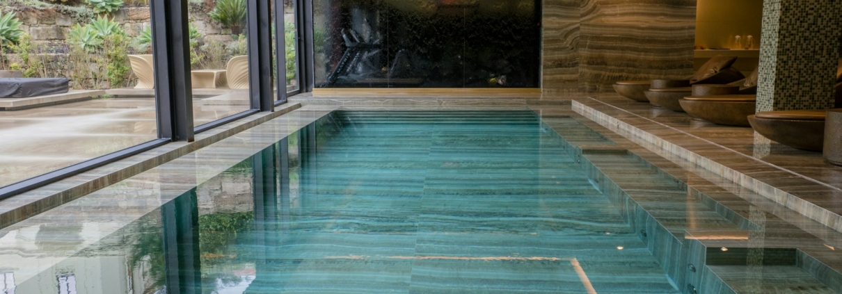 Pool Area with Stylish Tiles