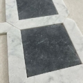 Marble Tumbled Carrara w Nero MarquinaA