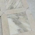 Marble Tumbled Crema Marfil w Calacatta CremaB