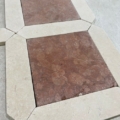Marble Tumbled Crema Marfil w Rosso VeronaA