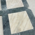 Marble Tumbled Indian Green w Calacatta CremaA