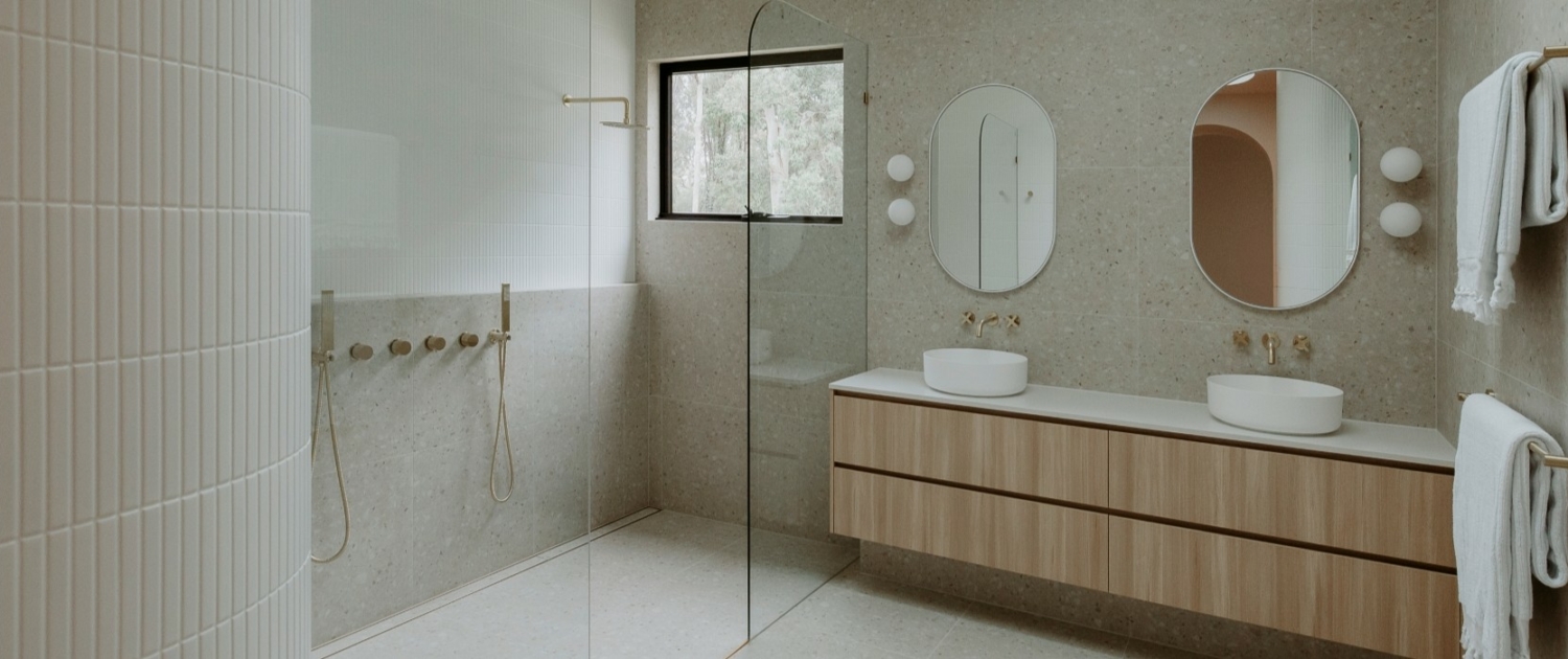 Bella Terrazzo Sabbia Twix Matt White KitKat Mosaic Adam Smith Homes