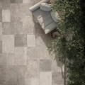 Trani Stone Tufo French Pattern Floor View